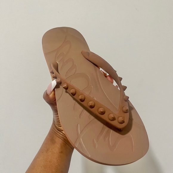 Christian Louboutin flip-flops